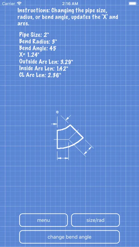 Piping Offset Calculator screenshot 8 of 10