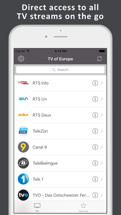 TV of Europe - live television Screenshot