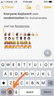 everyone emoji keyboard iphone screenshot 3