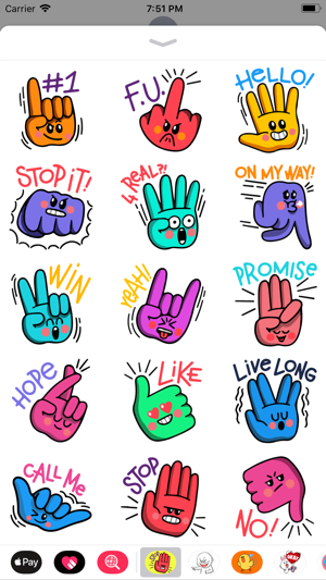 Hand Appreciations Sticker Emo(圖1)-速報App