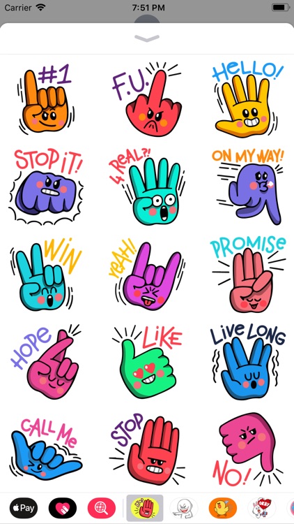 Hand Appreciations Sticker Emo