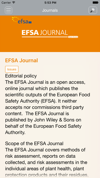 EFSA Journal screenshot 2
