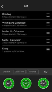 SAT/ACT/PSAT Timer - by CATT screenshot #2 for iPhone