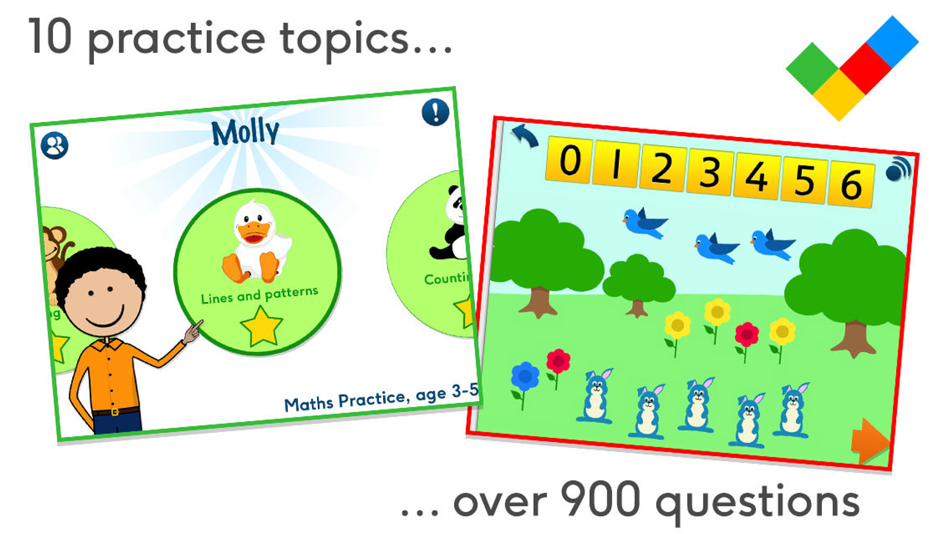 #1. Math Practice, age 3-5 (iOS) 由: onebillion