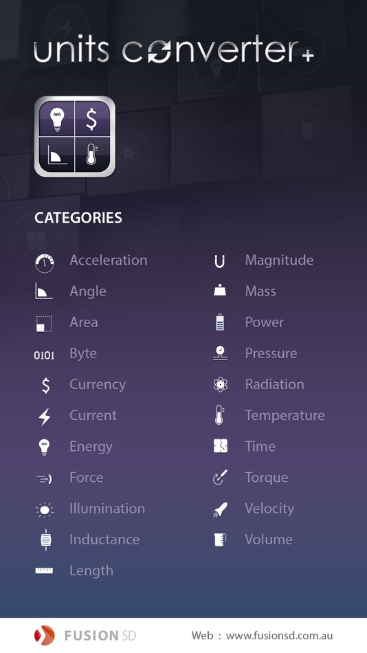 #1. Units Converter+ (iOS) 由: Fusion Software Development Pty Ltd