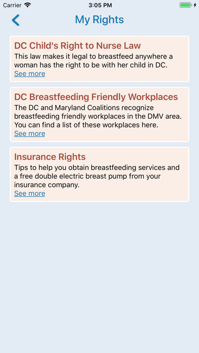 DC Breastfeeding Resources screenshot 3