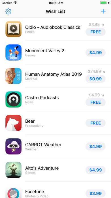 Screenshot #2 pour App Wish List & Price Tracker