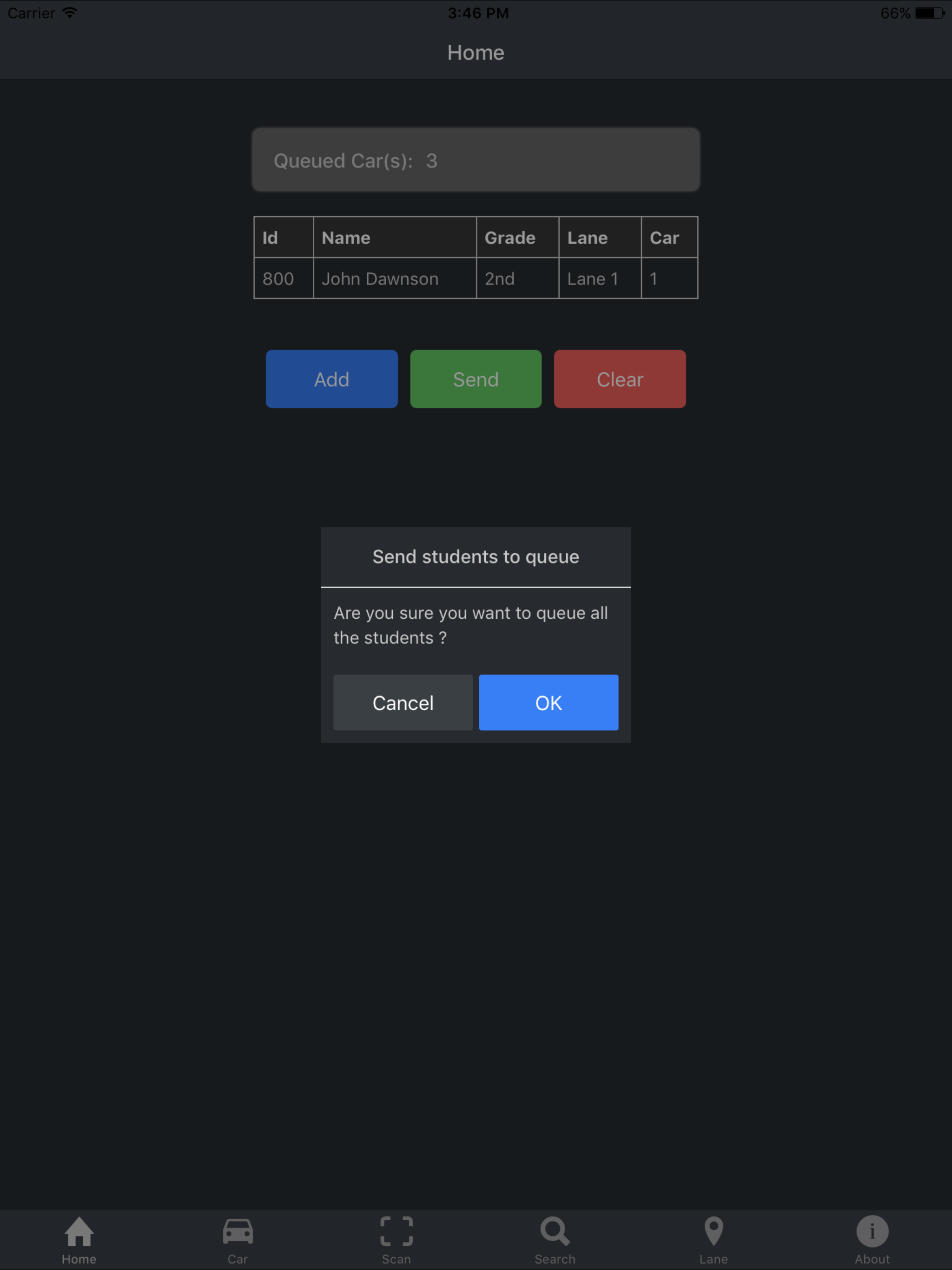 Pick Me Up student pick-up app screenshot 10