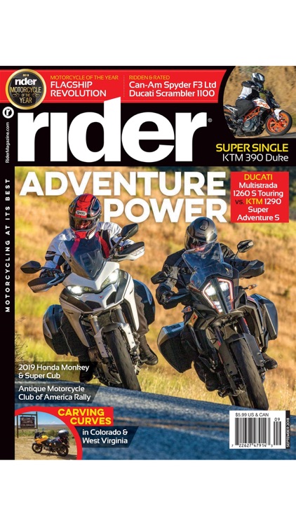 Rider Magazine, Motorcycling at its Best