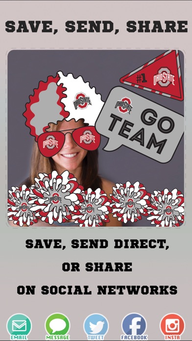 Ohio State Buckeyes PLUS Selfie Stickers screenshot 4