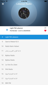 Lebanon Radio Station:Lebanese screenshot