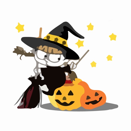 Scary Witch Halloween Sticker icon