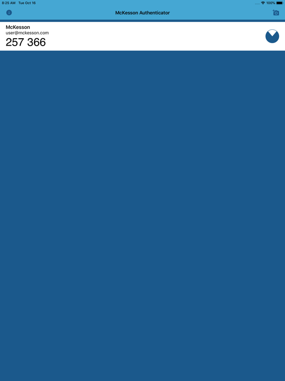 McKesson Authenticator iPad screenshot 2 - Utilities app