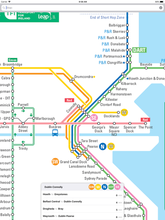 Screenshot #6 pour Dublin Tram and Trains Map