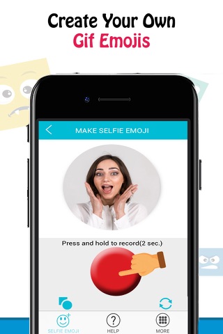 Selfie Emoji - Animated Gif - náhled