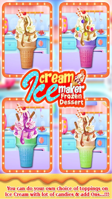 Ice Cream Cone Maker Dessert screenshot 2