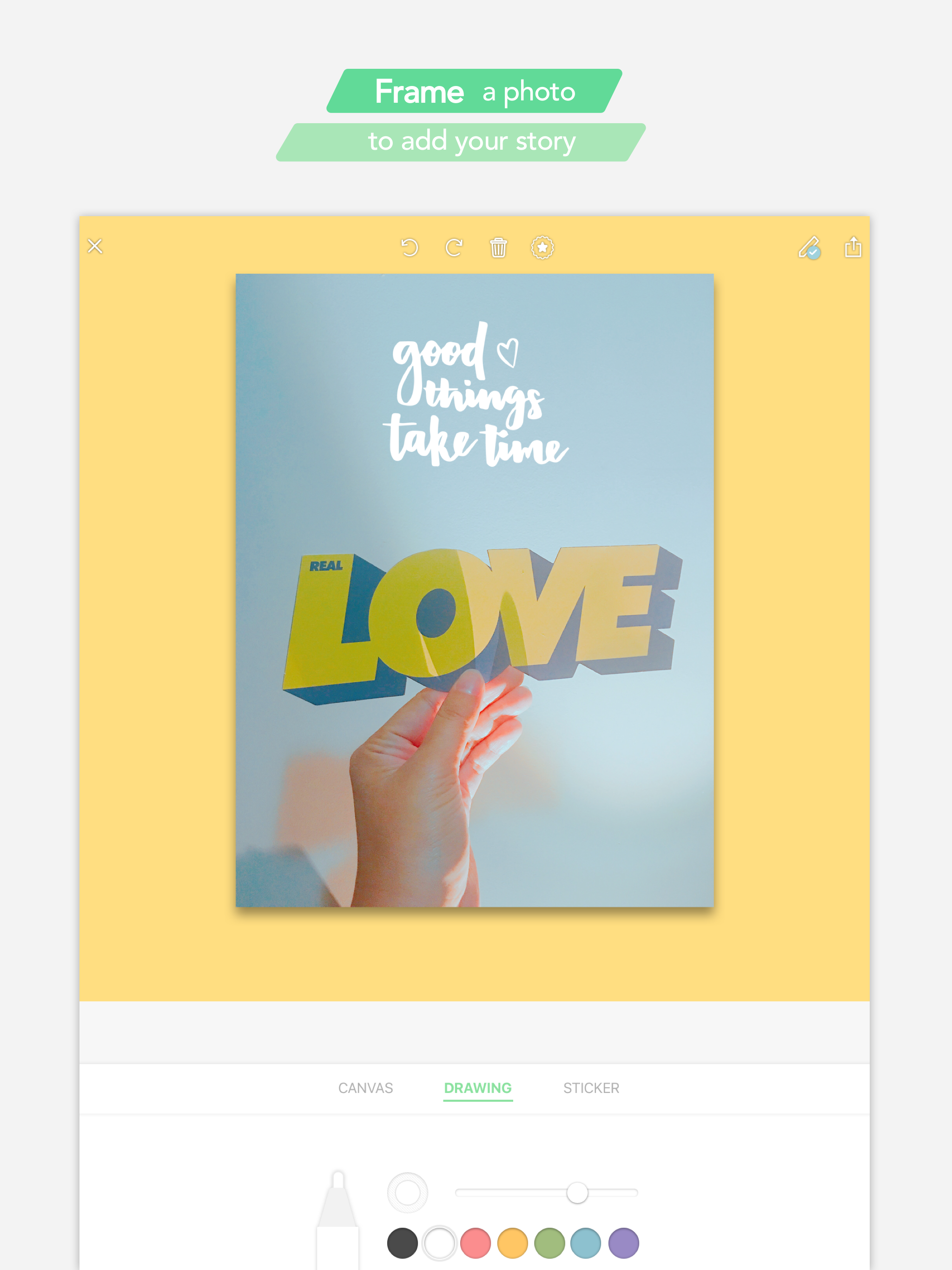 Grida - handwrite on photos screenshot 6