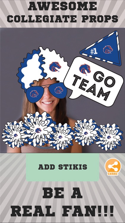 Boise State Broncos Selfie Stickers