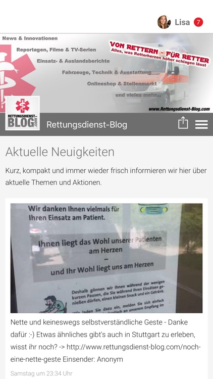 Rettungsdienst-Blog