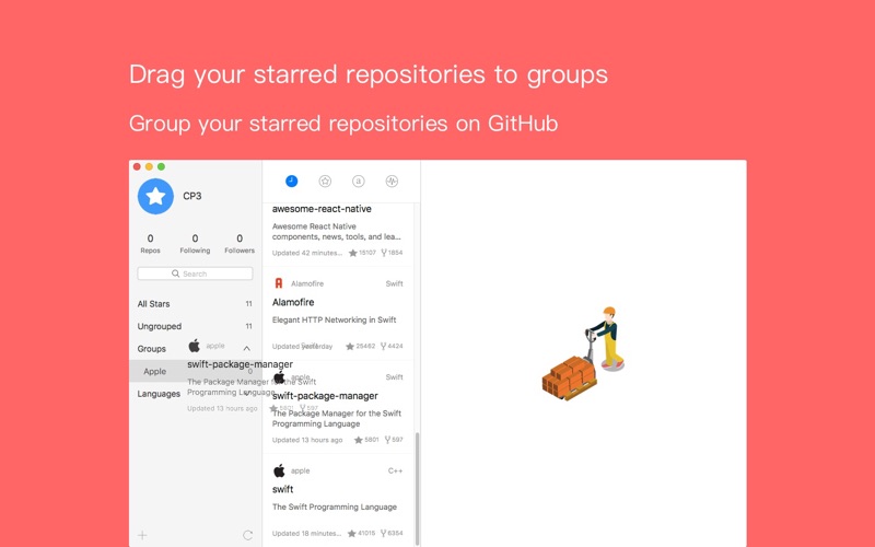 Starry: Manage GitHub Star thumbnail 2
