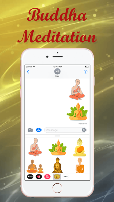 Buddha Meditation Stickers screenshot 3