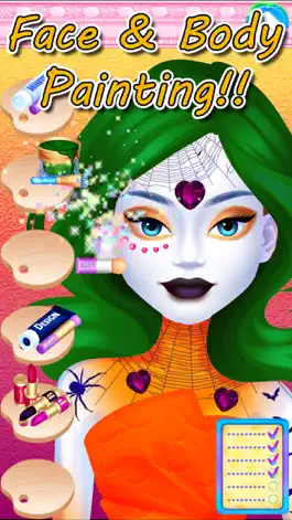 Game screenshot Halloween Face Paint Spa Party apk