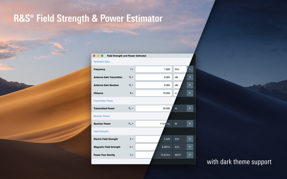 #2. Field Strength Estimator (macOS) Podle: Rohde & Schwarz GmbH & Co. KG