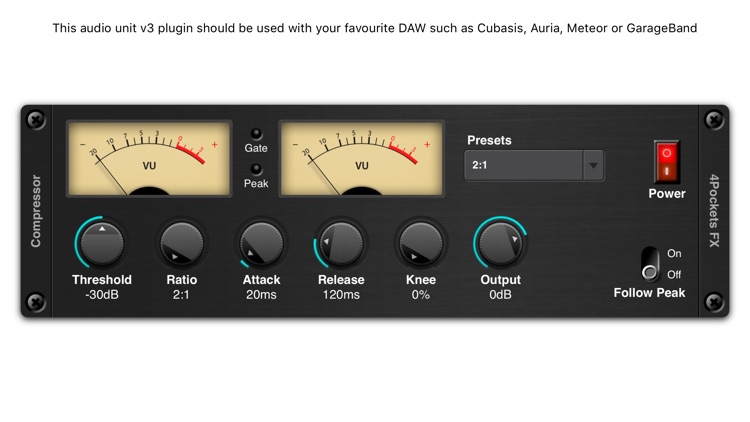 Audio Compressor AUv3 Plugin