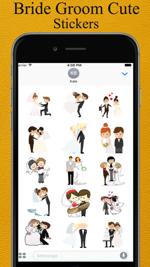 Wedding Stickers Pack-Bride Groom(圖3)-速報App