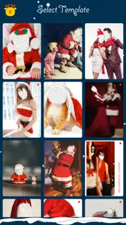 christmas makeup-festival photo frames & santa hat iphone screenshot 2