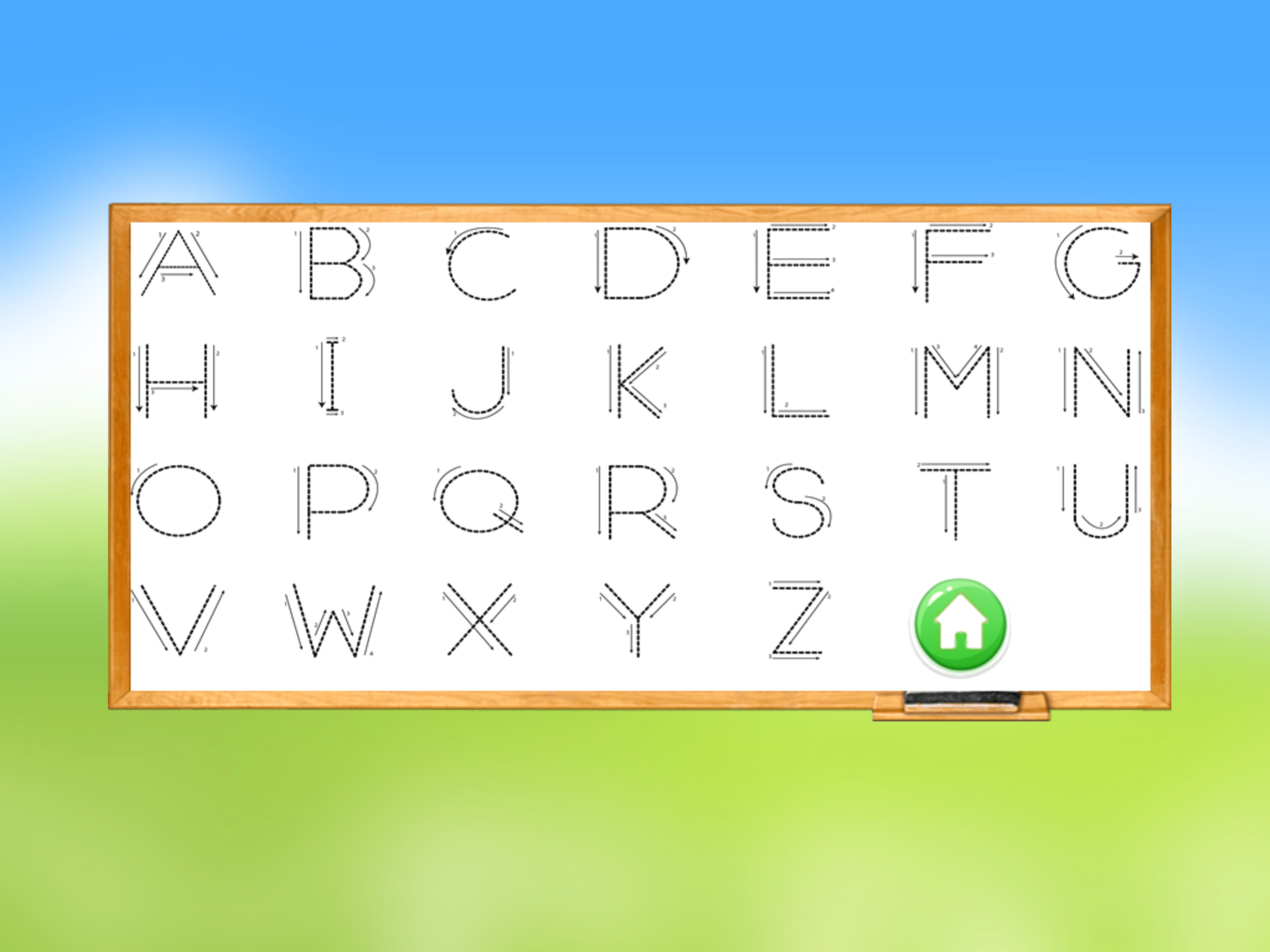 ABC tracing alphabet learning