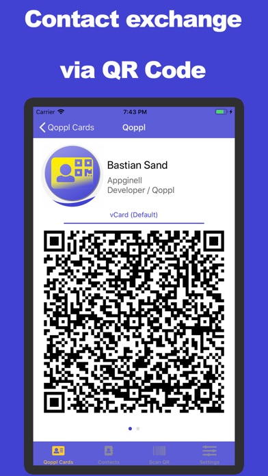 Qoppl - A QR Business Card App screenshot 3