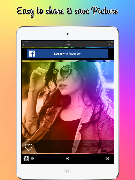 Color Shadow Effects Editor iPad screenshot