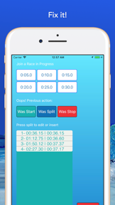 SwimToolz StopWatch screenshot