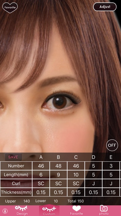 Eyelash: Try various designs