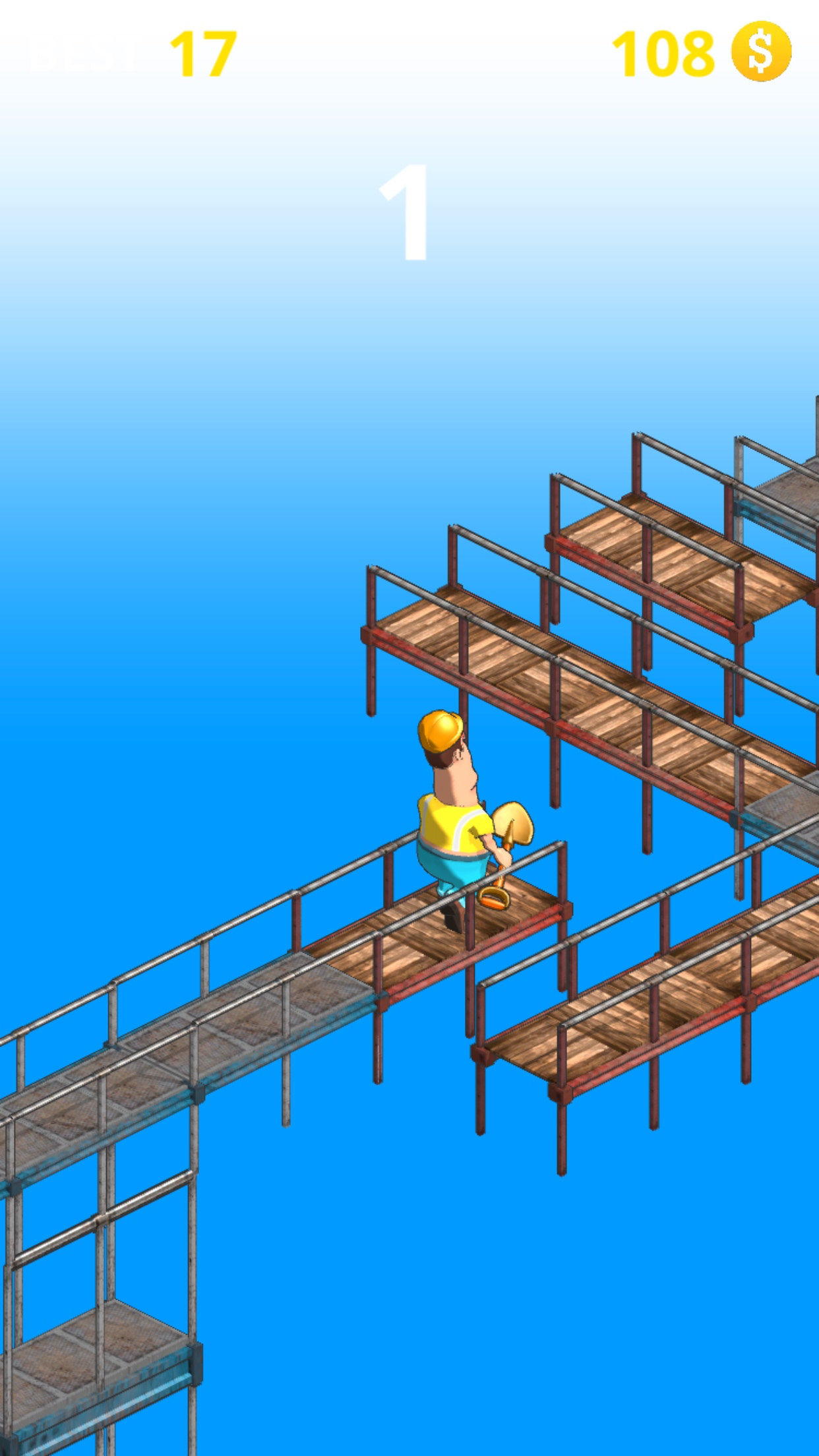 Finger Rush Worker-Scaffolding
