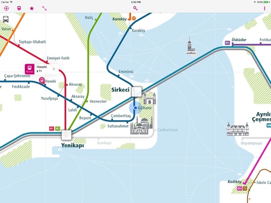 Istanbul Rail Map Lite iPad screenshot 1 - Travel app