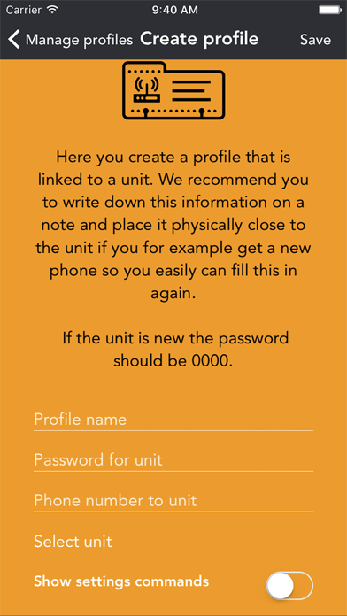 Screenshot #1 pour GSMS Remote Control