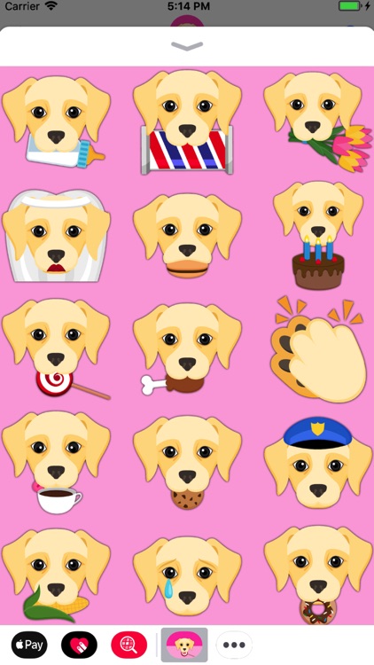 Cream Labrador Emoji screenshot-4