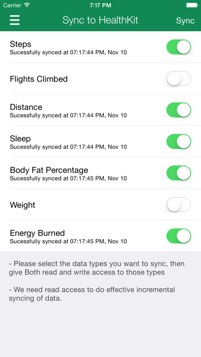 Data Manager for Fitbit Screenshot