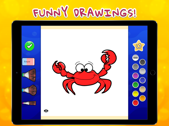Coloring Your Ocean iPad screenshot 1 - Games app