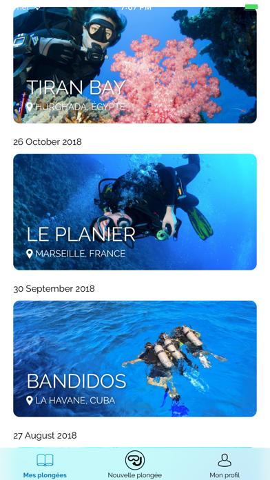 Screenshot #1 pour Log My Dive