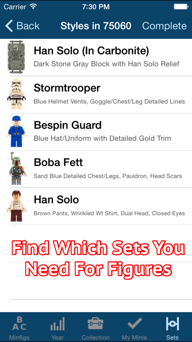 SWMinis - For LEGO® Minifigs Screenshot