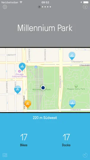 Screenshot von Chicago Bikes — Die Einfache Divvy Bike App auf dem iPhone 3
