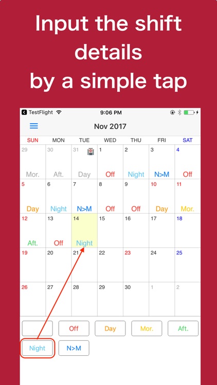 Shift Work Calendar