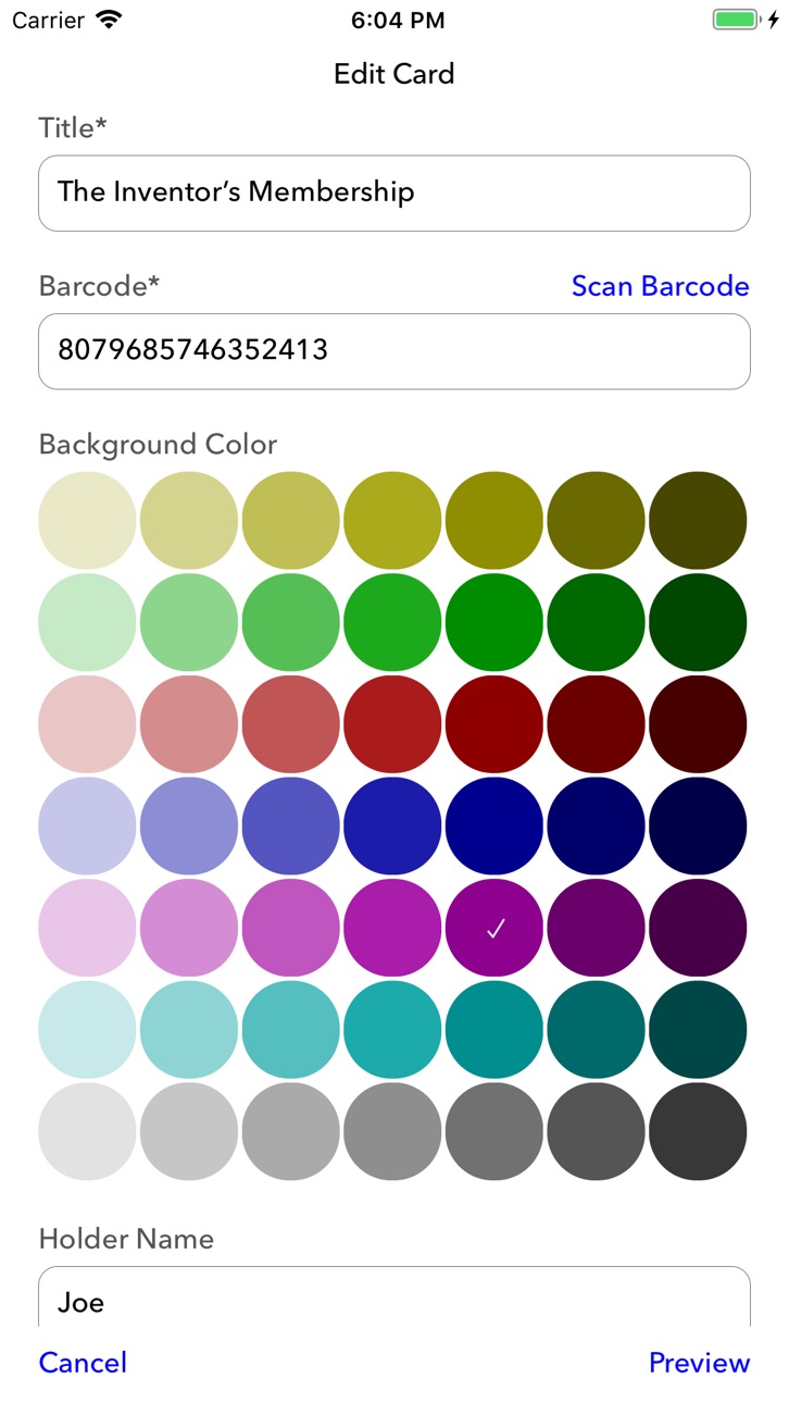 iPhone screenshot