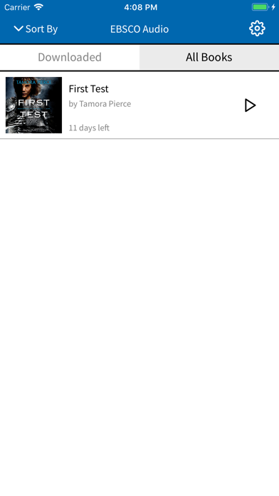 EBSCO Audiobooks Screenshot