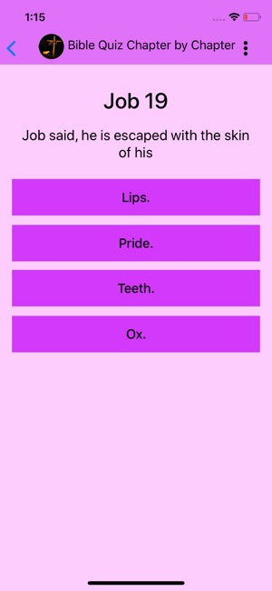 Bible Quiz Chapter By Chapter(圖2)-速報App