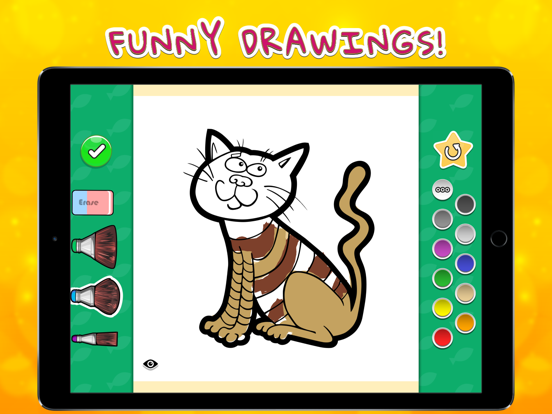 Coloring Your Cats iPad screenshot 1 - Education app