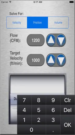 HVAC Duct Size Calculator iPhone image 2